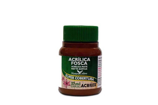 TINTA ACRILICA FOSCA 37ML ACRILEX MARROM ESCURO